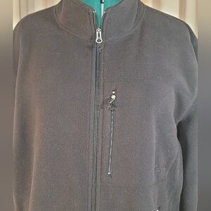 0849. Cabelas ~ Black ~ Fleece ~ Jacket with Zipper Pockets ~ XL ~ T